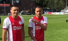 Thumbnail for article: Ziyech dolt vlak voor fotosessie met grijnzende Tadic: "Hey, don't hit me"