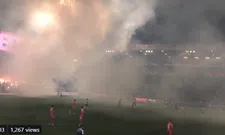 Thumbnail for article: Berlijnse derby loopt uit de hand: fans gooien vuurwerk en fakkels op het veld