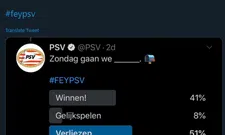 Thumbnail for article: Feyenoord sneert en wijst PSV fijntjes op uitslag van poll: 'Wij zijn Eindhoven'