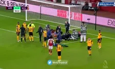 Thumbnail for article: Nare beelden: Jiménez (Wolves) is er slecht aan toe na botsing met Luiz (Arsenal)