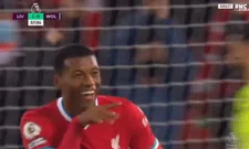 Thumbnail for article: Heerlijke treffer: Wijnaldum mikt de bal perfect in de kruising voor Liverpool