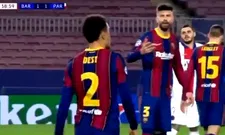 Thumbnail for article: Barcelona-afgang in beeld: boze Piqué en Griezmann schelden elkaar de huid vol