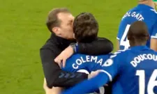 Thumbnail for article: Eerste 'Anfield-winst' deze eeuw: Everton-assistent 'beloont' Coleman met zoen