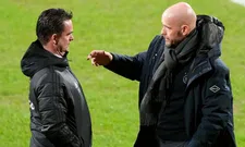 Thumbnail for article: 'Twee-eenheid' Ten Hag en Overmars committeren zich voor ESPN-camera aan Ajax