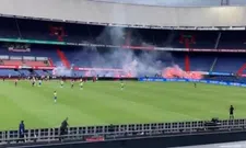 Thumbnail for article: Supporters buiten De Kuip, fans met vuurwerk in De Kuip: Feyenoord-RKC stilgelegd