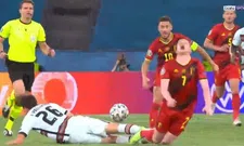 Thumbnail for article: Alarmfase één in België: De Bruyne geblesseerd van het veld na harde tackle