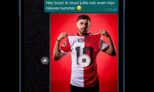 Thumbnail for article: 'Orkun has entered the chat': Feyenoord vergeeft nummer tien in 'Whatsapp-groep'