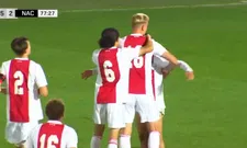 Thumbnail for article: Wat jij kan, kan ik ook: twee geweldige vrije trappen bij Jong Ajax tegen NAC