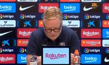 Thumbnail for article: De opvallende beelden: Koeman schuift aan, leest voor en is na 3 minuten weer weg