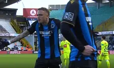 Thumbnail for article: 'Hey, ik doe hélemaal niks!!!': Lang krijgt rood bij Club Brugge, aanvaller woest