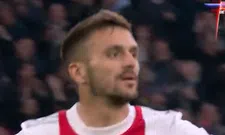 Thumbnail for article: Lekkerder kun je een bal niet raken: Tadic bevrijdt Ajax met wreeftrap