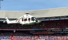 Thumbnail for article: Daar is de Feyenoord-helikopter: ook volop applaus voor trainer Slot