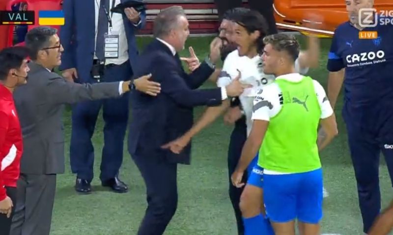 Spanje / Espana landen / voetbal shirt met wapen in de kleuren van de Spanje / Espana landen / voetbal shirt met wapen in de kleuren van de