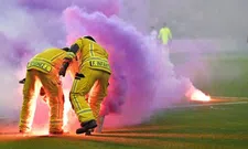 Thumbnail for article: 'Fans Anderlecht en Standard bekogelen elkaar met vuurpijlen buiten het stadion'