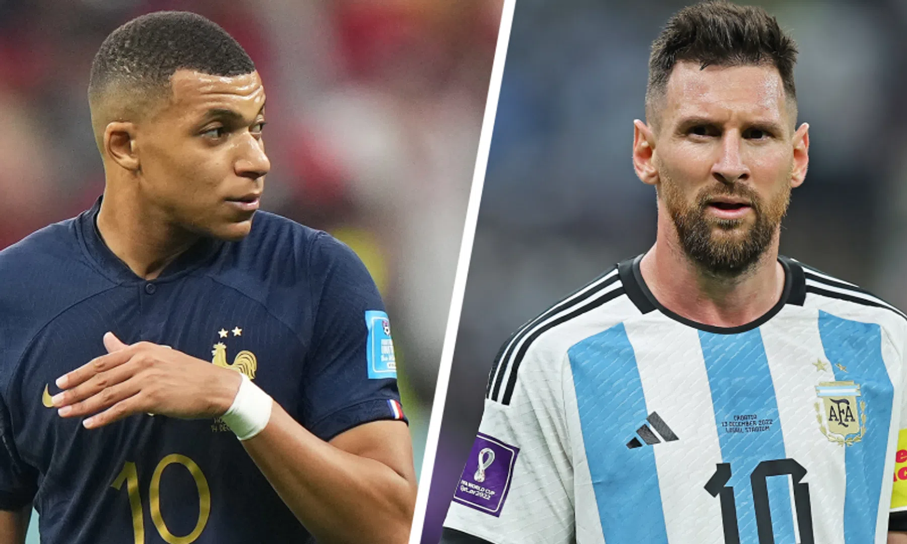 Een titanenstrijd waar je u tegen zegt: wie is beter, Messi of Mbappé?