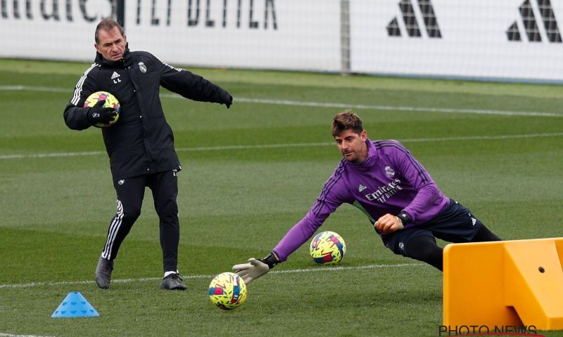 Courtois traint weer mee bij Real Madrid, paraat voor Champions League