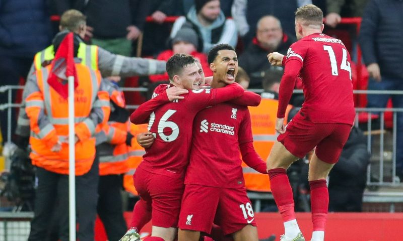 Liverpool maakt gehakt van de ploeg van Ten Hag en wint met ongenadige zesklapper
