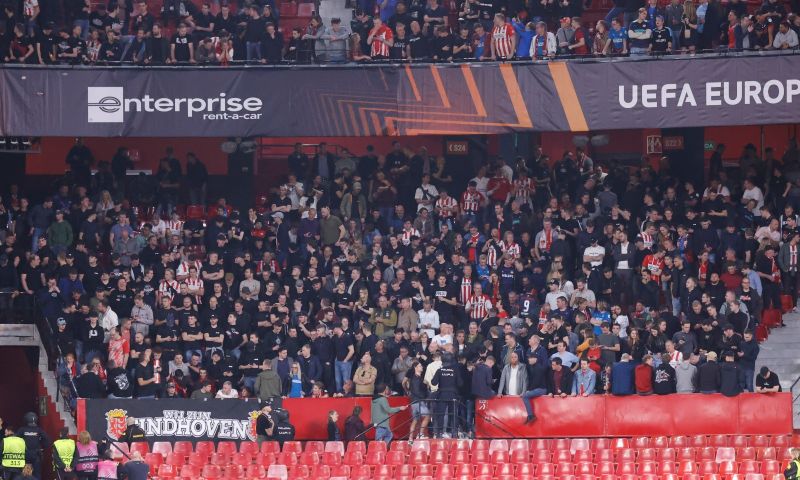 PSV ontvangt boete en riskeert wedstrijd zonder supporters na wanorde tegen Sparta