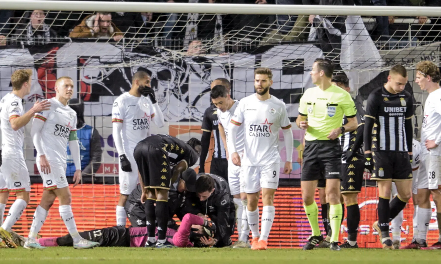 Wedstrijd Charleroi - OH Leuven gestaakt