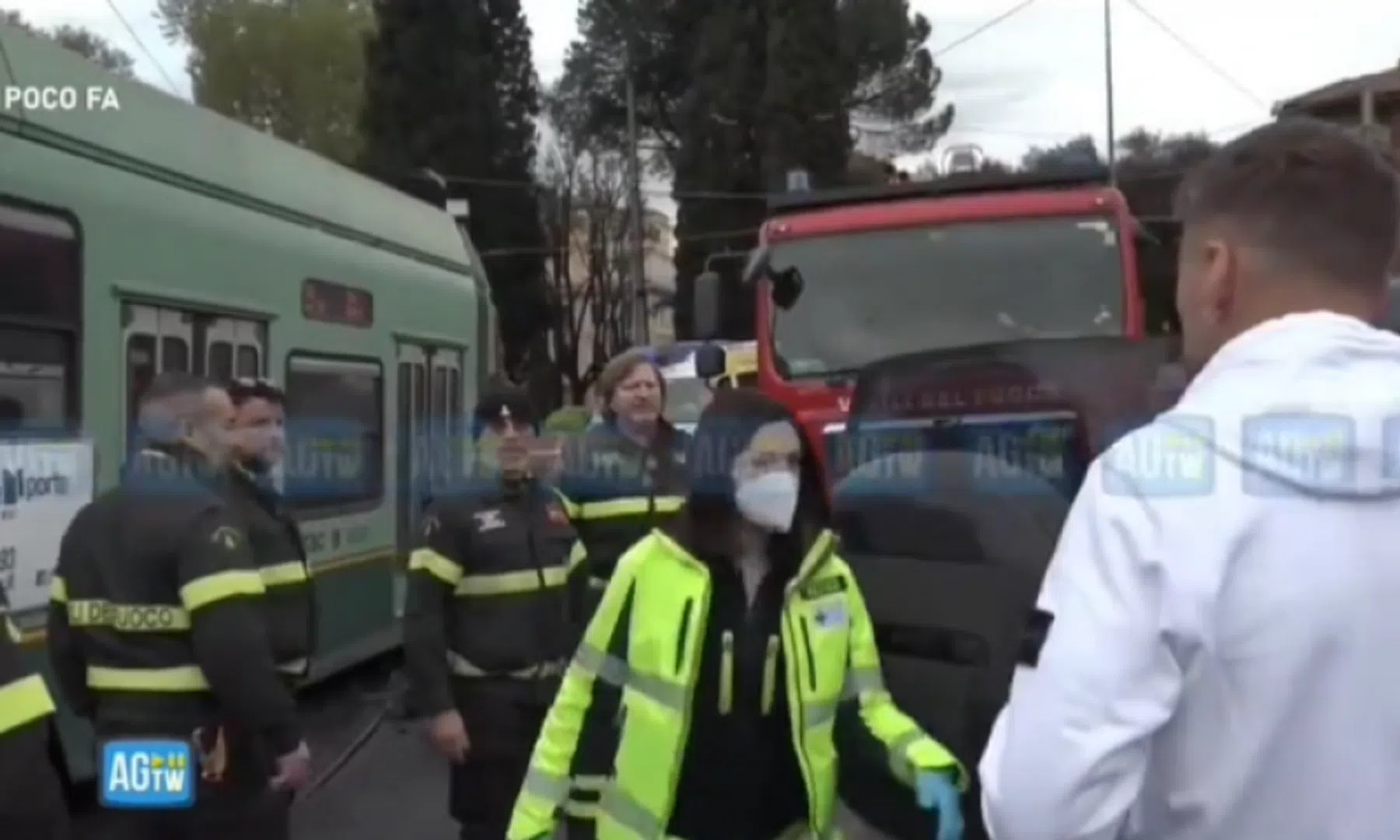 Lazio-spits Ciro Immobile komt met de schrik vrij na botsing met tram