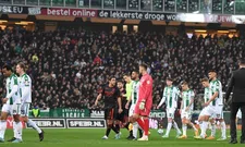 Thumbnail for article: FC Groningen - NEC definitief gestaakt nadat grensrechter bekogeld wordt met beker