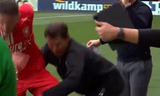 Thumbnail for article: Bizarre actie: Sparta-assistent haalt Pleguezuelo (FC Twente) onderuit