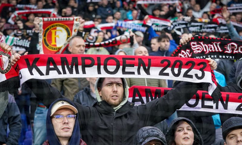 Feyenoord-fans halen binnen vijftien uur 100 duizend euro op voor huldiging