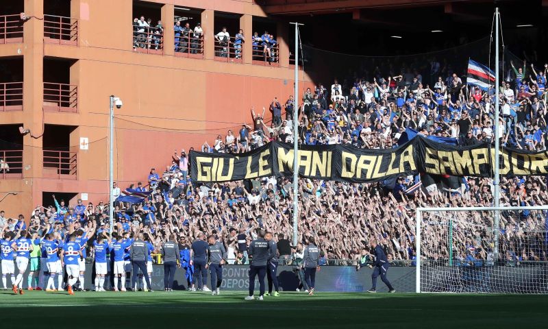 Spelers Sampdoria keren zich tegen clubleiding