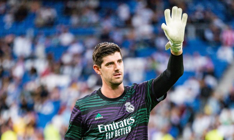 Real Madrid-keeper Courtois is tevreden met een gelijkspel