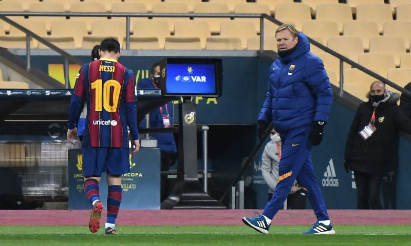 Koeman ziet niks in terugkeer: 'Denkt niet dat Messi ooit nog terugkomt bij Barça'