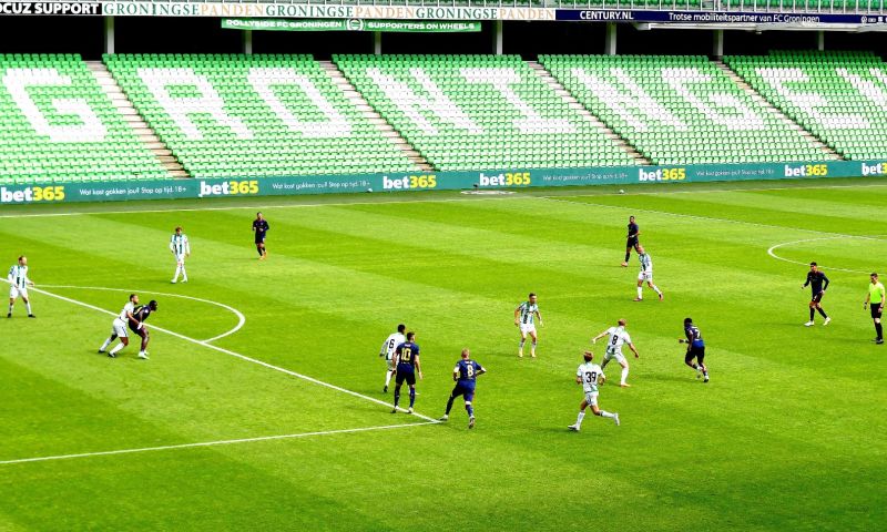 Troosteloze afsluiter: Groningen neemt in leeg stadion afscheid van Eredivisie