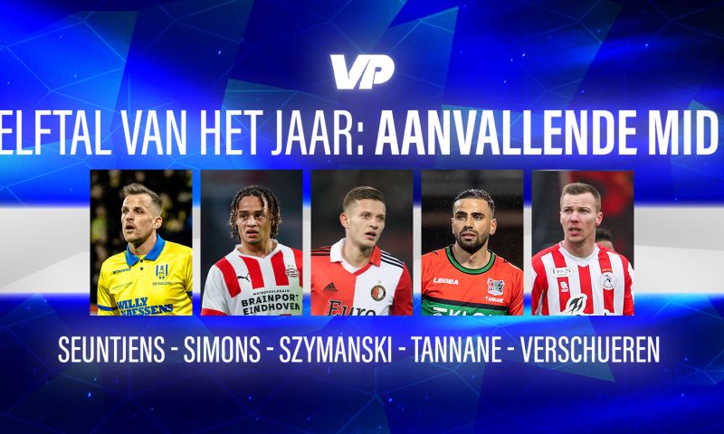 VoetbalPrimeur Elftal van het Jaar: aanvallende middenvelder