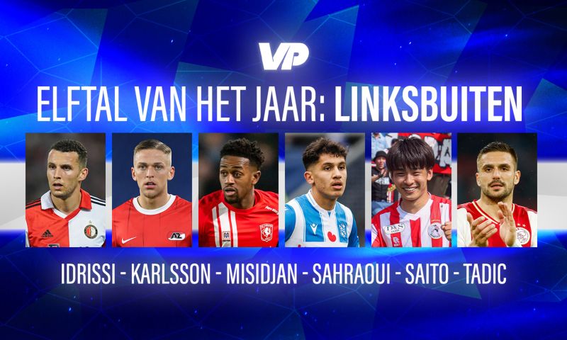 VoetbalPrimeur Elftal van het Jaar: linksbuiten