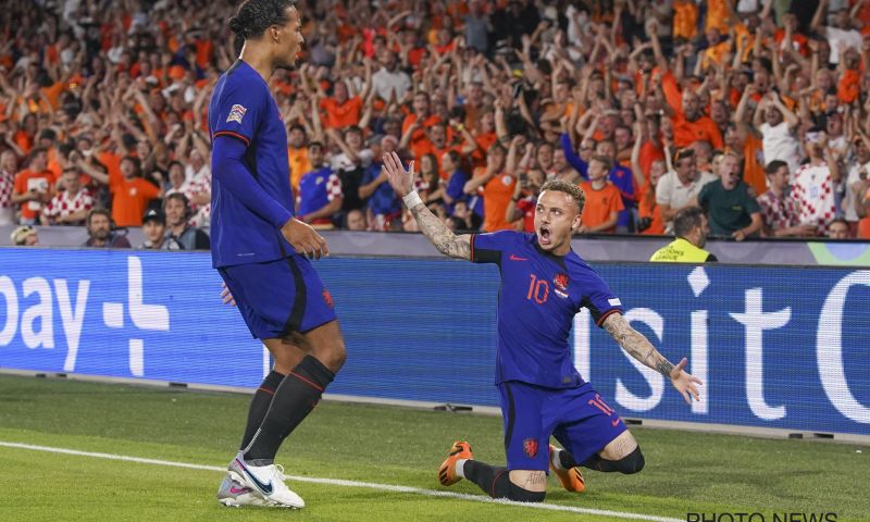 Nederland verliest ondanks reddende goal Lang (Club Brugge) in slotfase