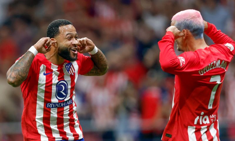 Atlético wil Real bijhouden en rekent op rechterbeen van Memphis na kanonskogel