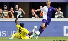 Thumbnail for article: “Ik vond de tackle van Koffi (Charleroi) geen rood,  van Diawara (Anderlecht) wel”