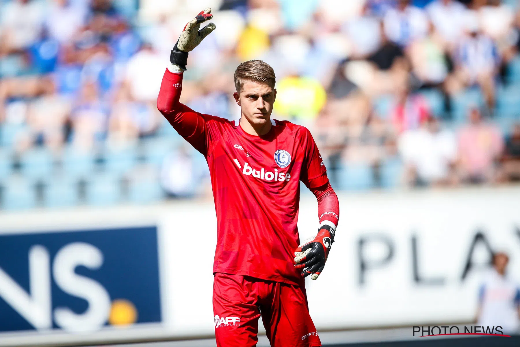 Nardi (KAA Gent) na luchtduel met Gueye: 