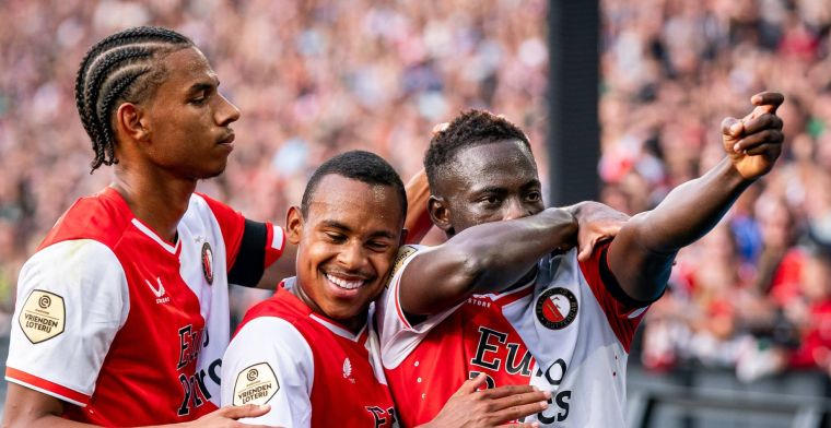 Felle Minteh op Feyenoord-training: 'Soms worden jongens boos'