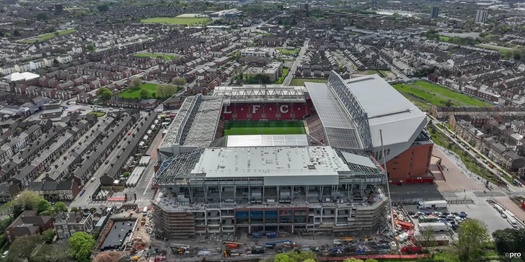 Verbouwing vertraagd: tot 2024 zo'n 10.000 supporters minder op Anfield