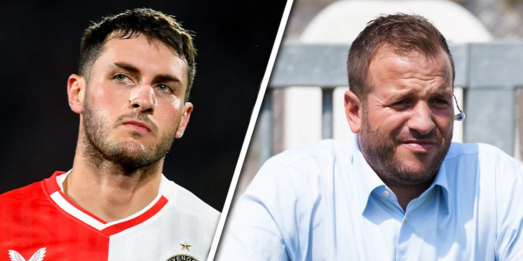 Van der Vaart roemt Gimenez als 'geweldige speler van Feyenoord'