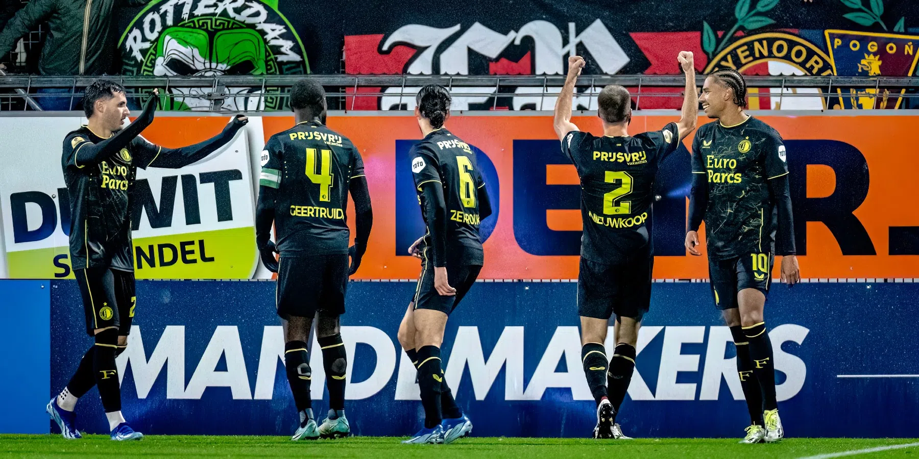 Met de hakken over de sloot: Feyenoord zegeviert tegen tiental RKC