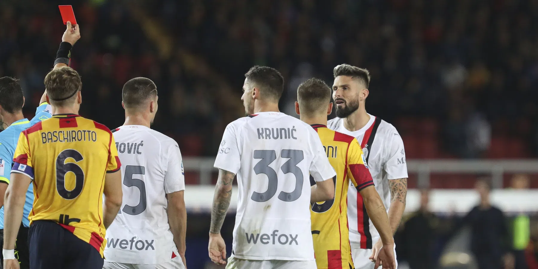 Boetes en schorsingen: verhit duel tussen Lecce en AC Milan krijgt staartje