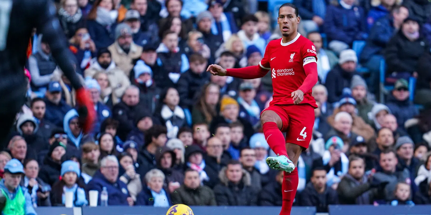 Van Dijk na afloop van Man City - Liverpool