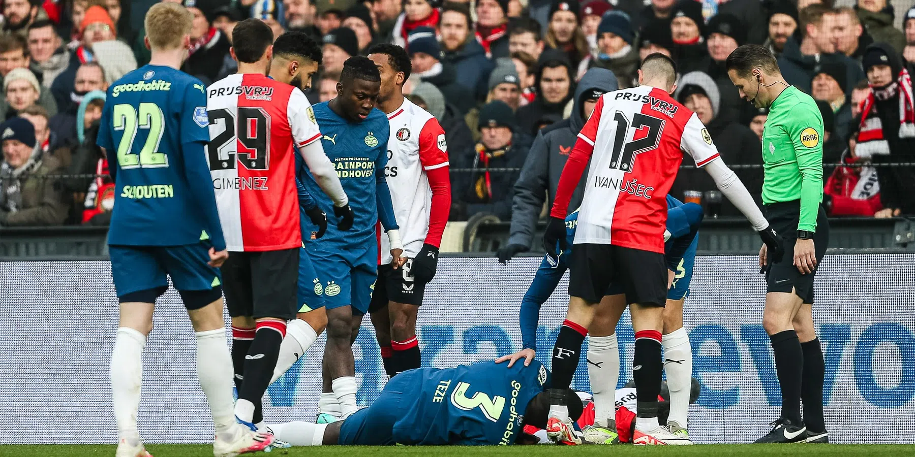 'Gevaarlijke' Hartman beëindigt Feyenoord-PSV voor Teze