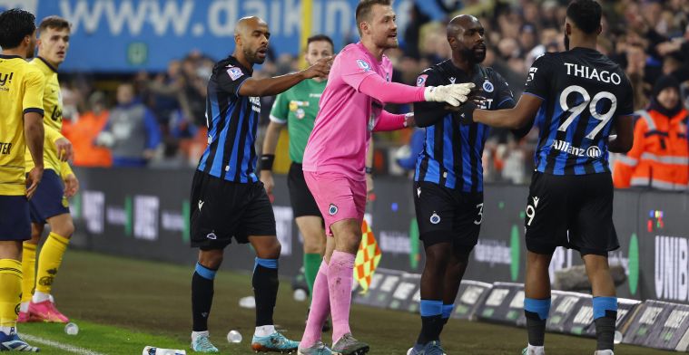 Mignolet na 1-1 van Club Brugge