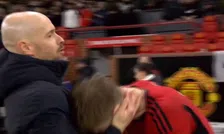 Thumbnail for article: Ontlading op Old Trafford: Ten Hag en matchwinner Højlund omhelzen elkaar 