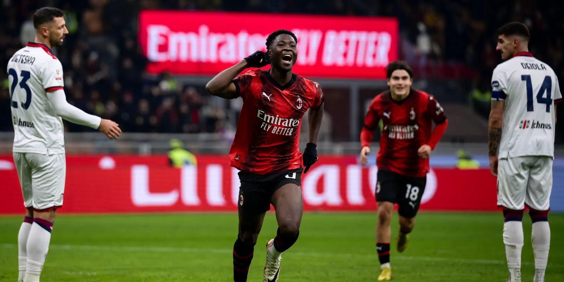 Milan wint van Cagliari en plaatst zich voor kwartfinale beker