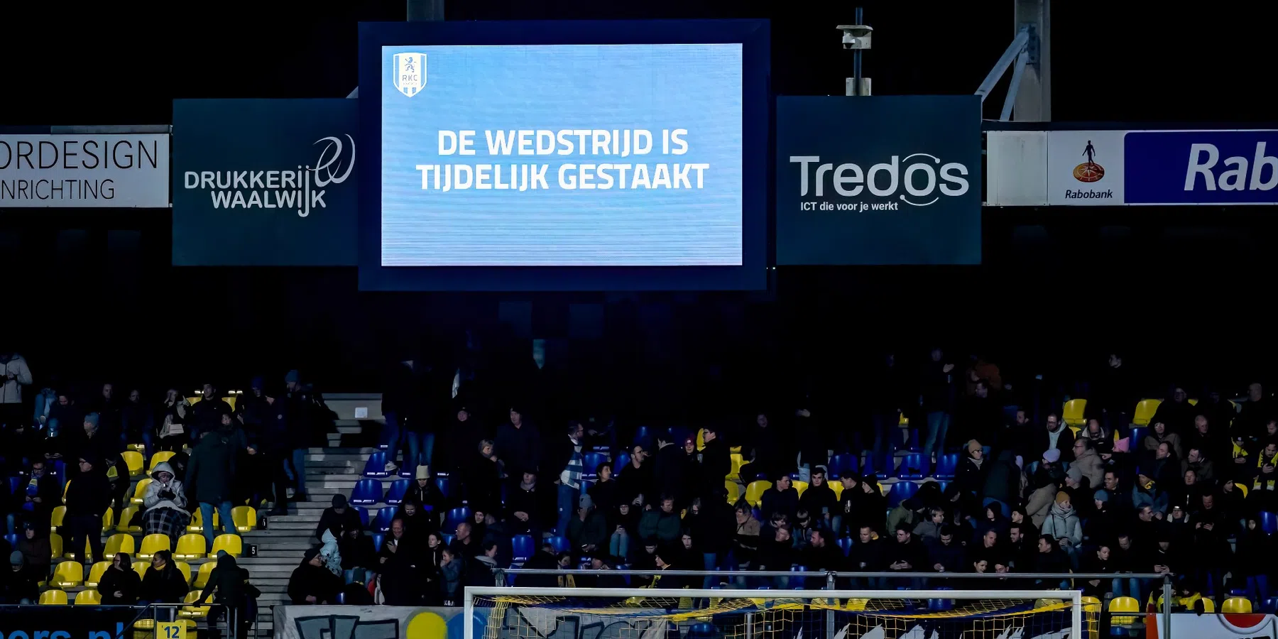 Eerste Eredivisie-staking van 2024 een feit: RKC - Heracles even stilgelegd