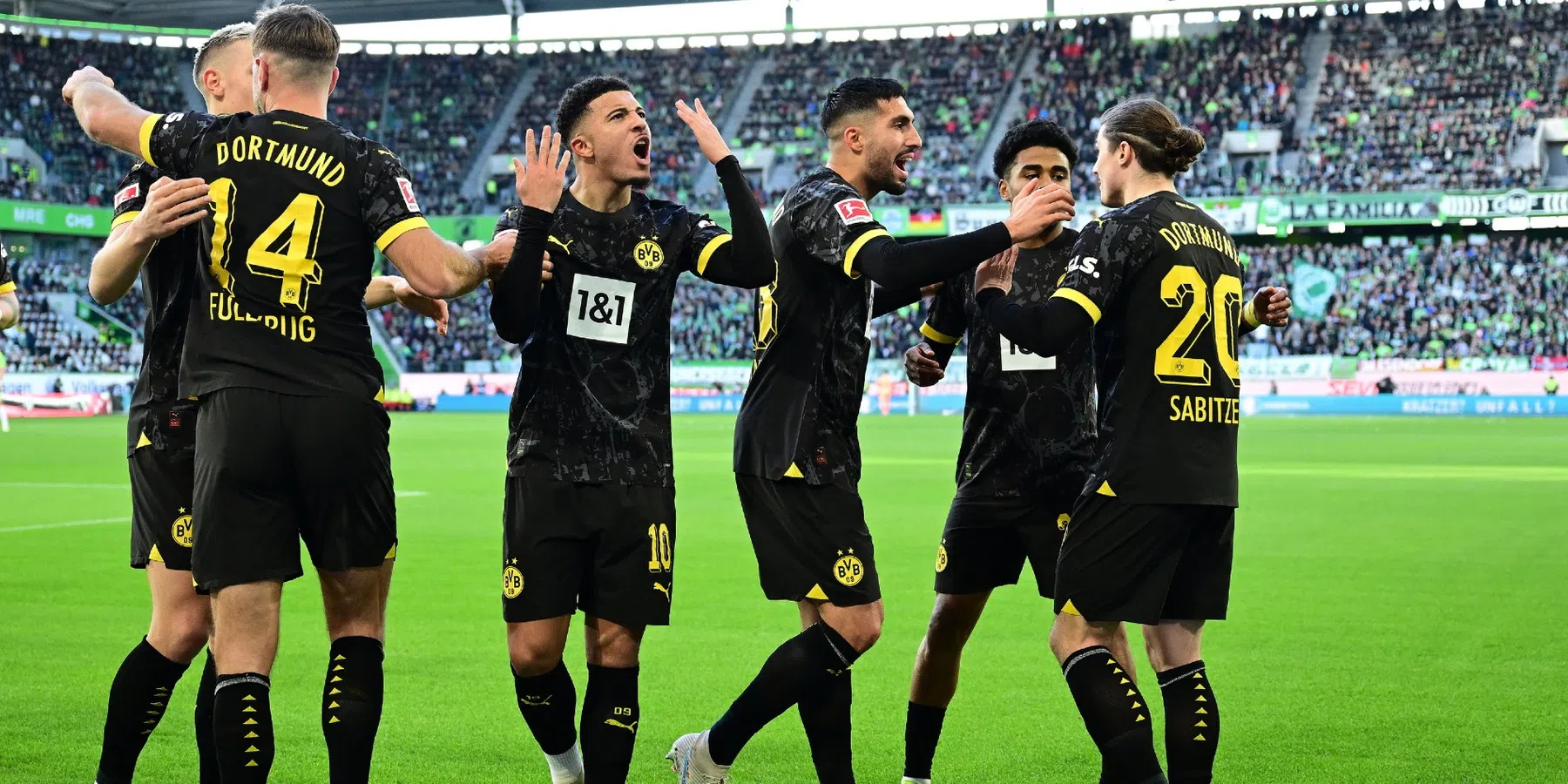 Borussia Dortmund speelt gelijk tegen Wolfsburg