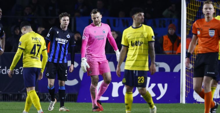 Geen Mignolet bij Club Brugge tegen Genk, mogelijk ook niet tegen Molde